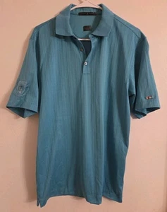 VTG Nike Tiger Woods Golf Polo Shirt SZ Small Men Teal Blue - Picture 1 of 5