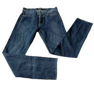 Jake Austin Herren Gr. 28 x 31 schmale Passform gerades Bein Knopfleiste Denim blau Jeans - Bild 1 von 13
