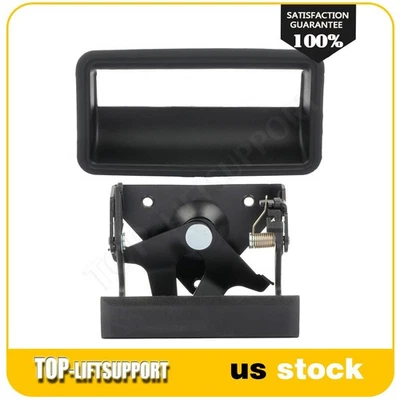 For 1988-00 Chevy GMC C2500 Truck 2x Exterior Tailgate Handle Bezel Black - Image 1 of 4