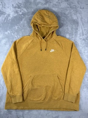 Nike Sudadera con Capucha Mujer 1X Amarillo Mostaza Jaspeado Esencial Polar Pullover Foto 1 de 4