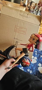 VERY RARE Betty Boop Riding Union Jack Scooter! With Original Box - Picture 1 of 1
