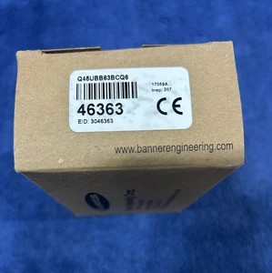 NEW - BANNER Q45UBB63BCQ6 46363; SENSOR (W-08) - Picture 1 of 13