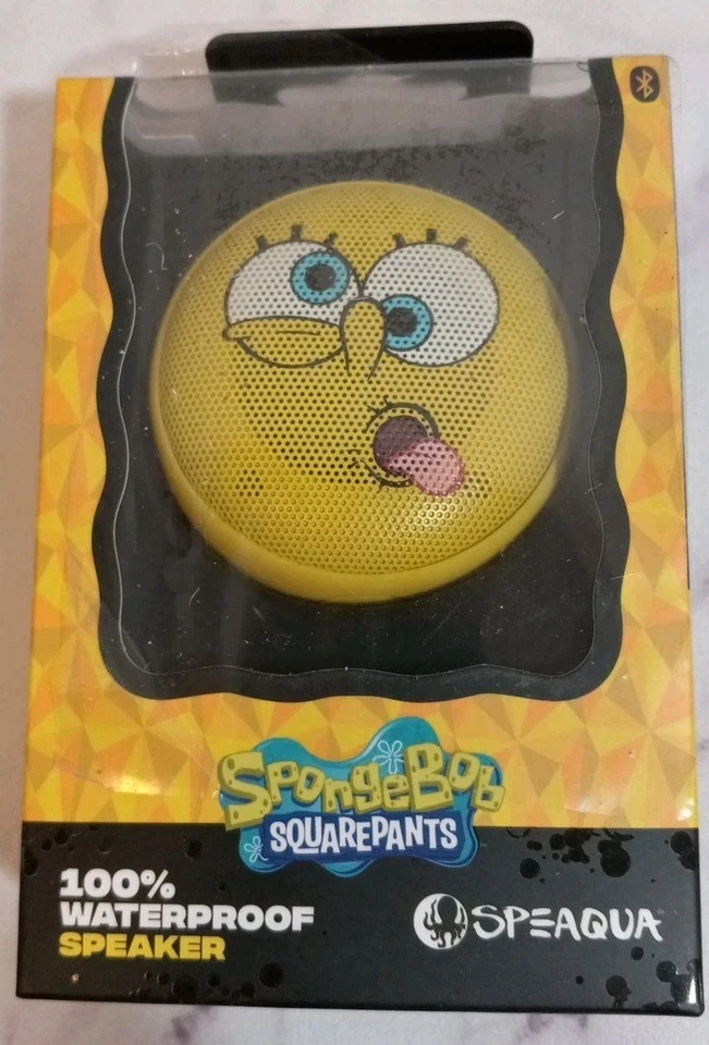 a SpongeBob Bluetooth Waterproof Pocket Speaker by SpeAqua