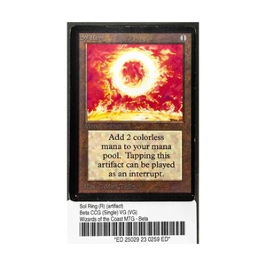 WOTC MtG Beta Sol Ring (R) VG - Picture 1 of 2