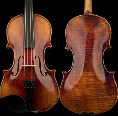 T21+ Master Antique/Old Strad Style Violin 1/4 Perfect European Wood Clear Sound - Image 1 of 4