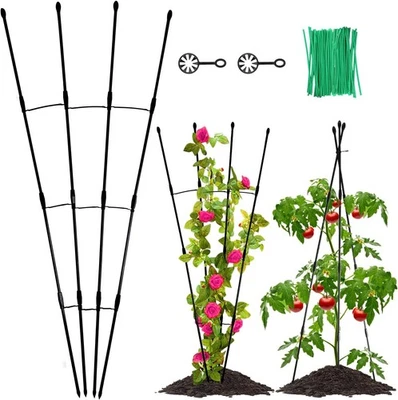 Садовая решетка Afanecho упаковка 2 шт. для вьющихся растений, ржавая алюминиевая - Изображение 1 из 4
