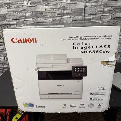 Canon imageCLASS MF656CDW Wireless Color Laser All-In-One Printer - White - Image 1 of 4