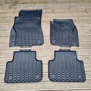 Genuine Audi Q7 Rubber floor mats 2016 onwards Front And Rear 4M2061501041 - Picture 1 of 16