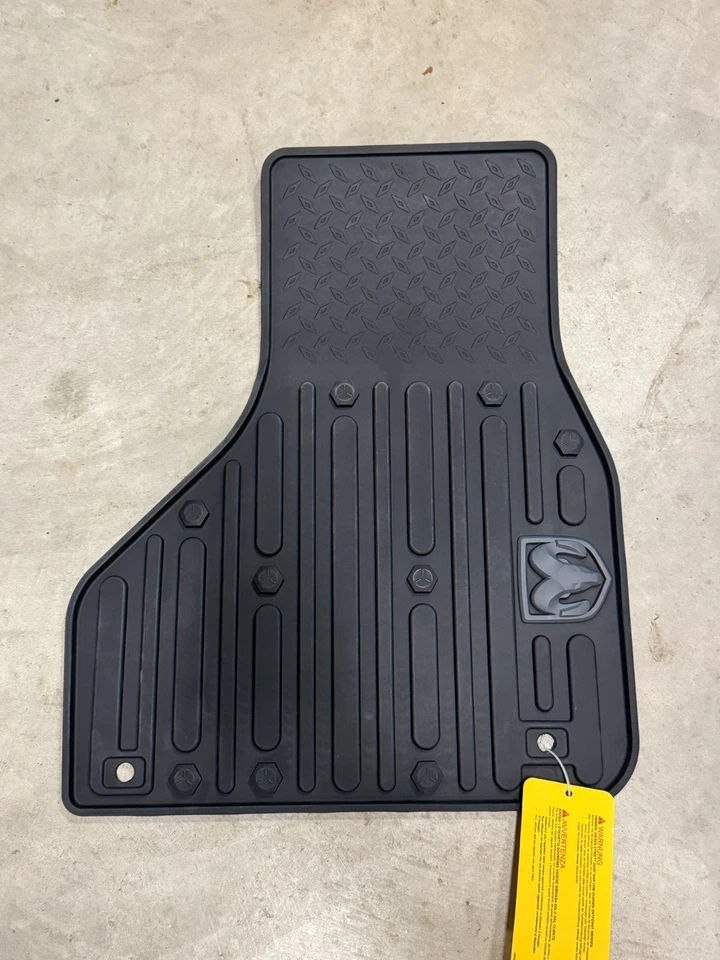 Mopar 82213402 Passenger Side Floor Mat Black All-Weather OEM New w/ Tags - Image 1 of 1