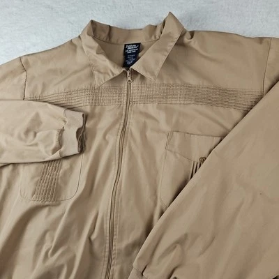 De Colección Años 70 80 Caqui JOHN BLAIR Camisa Chaqueta Piscina Ocio Cremallera Completa Mod PARA HOMBRES 3XL Foto 1 de 4