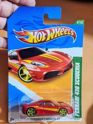 Hot Wheels 2012 Treasure Hunt Ferrari 430 Scuderia Red - Series #9/15 -  #59/247 - Image 1 of 4