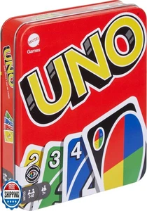 Mattel Games UNO Kartenspiel in Sammel-Aufbewahrungsdose für Kinder, Erwachsene, Fam - Bild 1 von 5