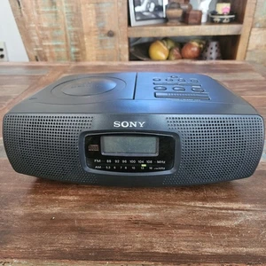 Sony ICF-CD820 AM/FM CD World Clock Radio Working/Good Condition Ser# S1098498 - Picture 1 of 21