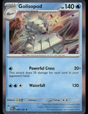 Golisopod 049/182 Rare Holo SV04: Paradox Rift NM - Image 1 of 2