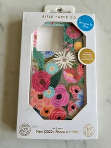 Rifle Paper Co Clear Garden Party Blush Case for Apple iPhone 14 PRO (6.1") - Picture 1 of 1