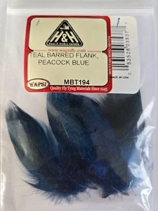 Teal Barred Flank color: MBT194 Peacock Blue - Picture 1 of 2