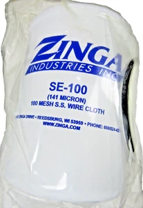 🔥 NEW ZINGA INDUSTRIES 141 MICRON 100 MESH S.S. WIRE CLOTH SE-100 - Picture 1 of 7