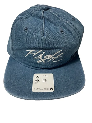 Gorra Jordan Pro Para Hombre Jumpman Flight Sin Estructura Correa Algodón Azul Gris Foto 1 de 4