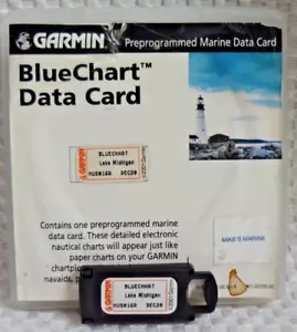 Garmin BlueChart MUS016R Lake Michigan Data Card Marine Map Chart Chip - Picture 1 of 6