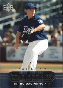 2005 Upper Deck San Diego Padres Baseball Card #215 Chris Oxspring SR