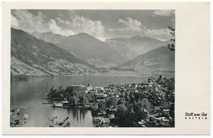 Zell am See Austria Panorama of Old Town The Lake and Kitzbühel Alps Zeller See - Imagen 1 de 2