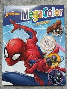 Marvel - Spider Man Mega Color Malbuch für Kinder über 120 Bilder + 25 Sticker - Bild 1 von 1
