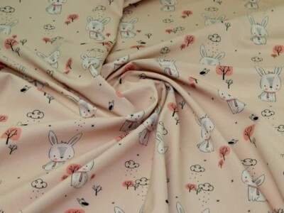 Minerva Fleece Rücken Softshell Beschichtungsstoff babyrosa - Meterware - Bild 1 von 4