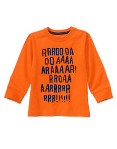 Gymboree Baby Boy's Tangerine Roar Shirt, Size 6-12 Months, Retail $19.95