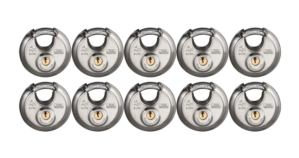 Burg Wächter Circle 21/70 Rundes Vorhängeschloss - Gleichschliessend