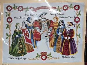 DMC Enrico VIII & Mogli Kit Completo Punti Croce - Collezione Kings & Queens NUOVO - Foto 1 di 3