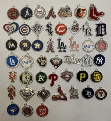 MLB Baseball Charms Pendants Dangle