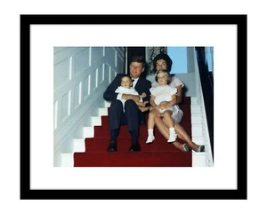 John F Kennedy 8x10 Foto Jacqueline Jackie Onassis und Kinder JFK Präsident Druck - Bild 1 von 2