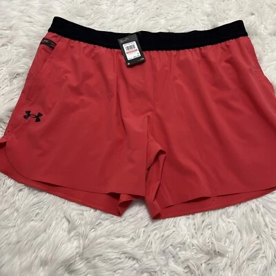 Bermuda masculina Under Armour PEAK WOVEN tamanho 3XL rosa 1376782-638 $65 - Imagem 1 de 4