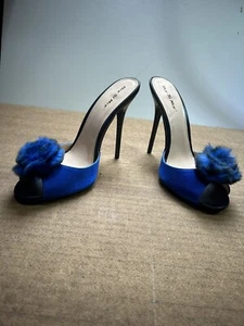 Pantolette Gr.43 blau, 135mm Absatz neu - Bild 1 von 5