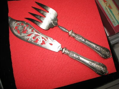 Couverts de service à poisson couteau fourchette Argent minerve Fourré  - Photo 1/4