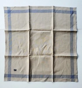 Libeco Belgium 100% Linen Square Towel "H" Monogram - NEW - Picture 1 of 3