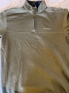 Columbia Mens Half Zip Jacket Sweater Weather XL Maroon Basalt Heather Pull Over - Picture 1 of 5