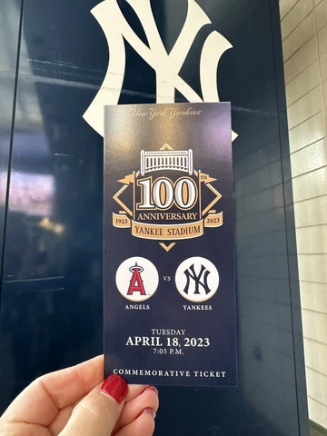 Yankee Stadium 4/18 2023 SGA Commemorative Ticket Stub 100th Anniversary MLB Cover