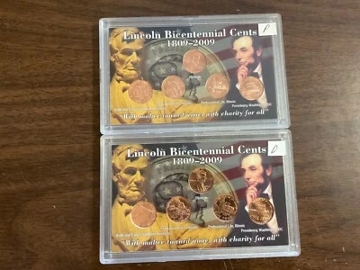 JUEGO COMPLETO 2009 BU Lincoln Penny P&D Mints en estuche Whitman a todo color 10 monedas Foto 1 de 4