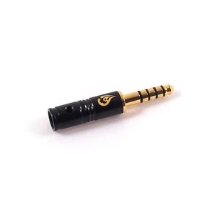 4.4mm 5 Pole TRRRS Plug Male Audio Connector. Gold Plated - Picture 1 of 2