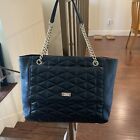  Kate Spade New York Auth Women Black Quilted Leather Emery Courtwillis Tote Bag
