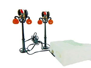 Dept 56 Halloween Gothic Street Lamps #52961 Old Store Stock w/Box - Picture 1 of 8