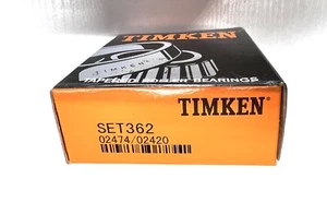 Timken 02474/02420 SET362 Tapered Roller Bearing - Picture 1 of 1