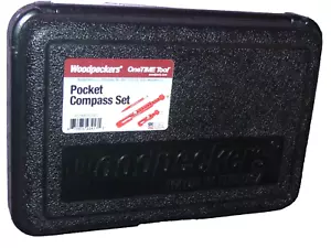 Woodpeckers Tool Small & XL Pocket Compass Mechanical Pencil Set USA Carpenter - Picture 1 of 17