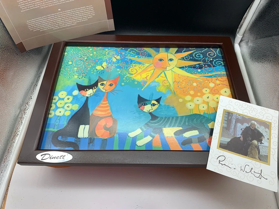 WENKO Rosina Wachtmeister Knietablett - 40x30x9cm, Mehrfarbig