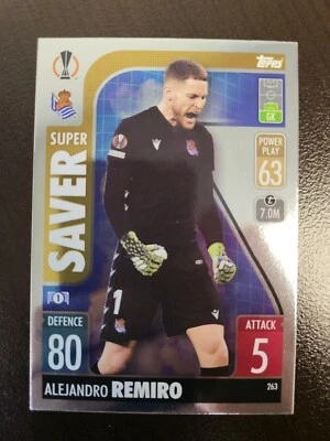 2021-22 TOPPS MATCH ATTAX UEFA Alejandro Remiro SUPER SAVER MIRROR FOIL card 263 - Image 1 of 2