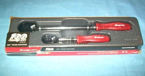 Snap-on™ 3/8" 1/4" drive Chrome Ratchet RAT2TFHLMRX Dual 80™ Tech 100yr Edition - Picture 1 of 6