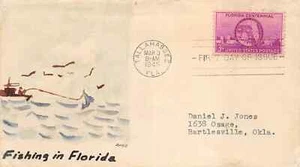 927 3c Florida Statehood Daniel J. Jones "of the period" H/P 1 of  kind [831442] - Picture 1 of 1