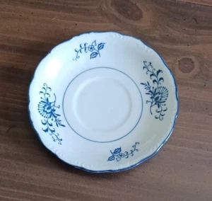 Vintage Blau Dresdner Teetasse Untertasse 1957 Sphinx Import Teller Küche  - Bild 1 von 2