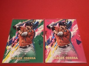 2020 Inception Carlos Correa # 6 Green & Magenta 54/99 Parallels
